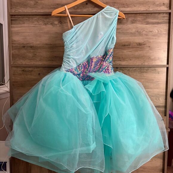 Revolution Ballet Blue Purple Sequin Dance Ballet Costume Mesh size LA RC24558 - Picture 3 of 17